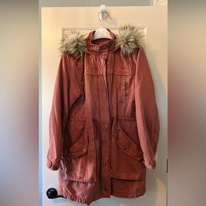 American Eagle Ladies jacket Dusty rose denim color
